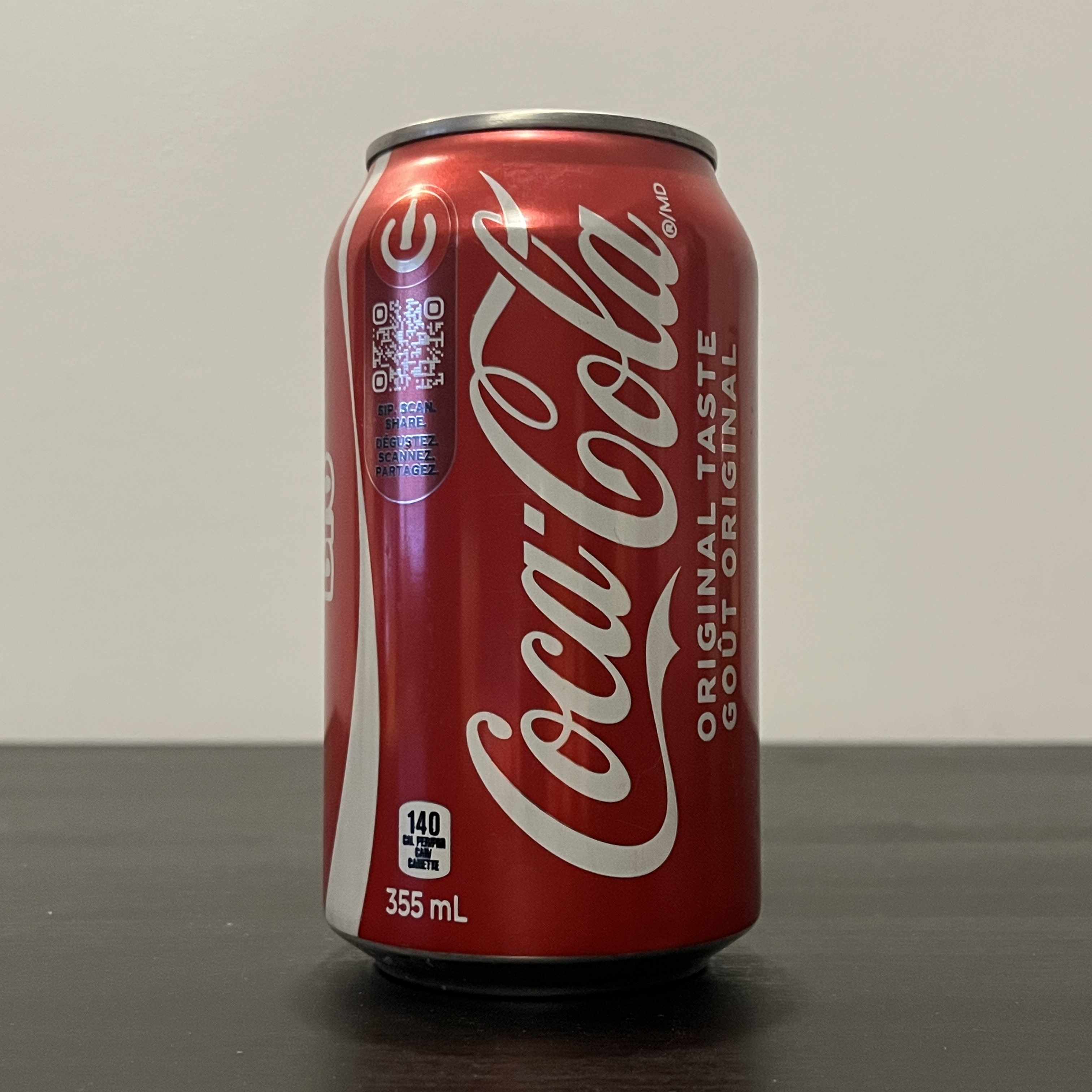 A red aluminum pop can.