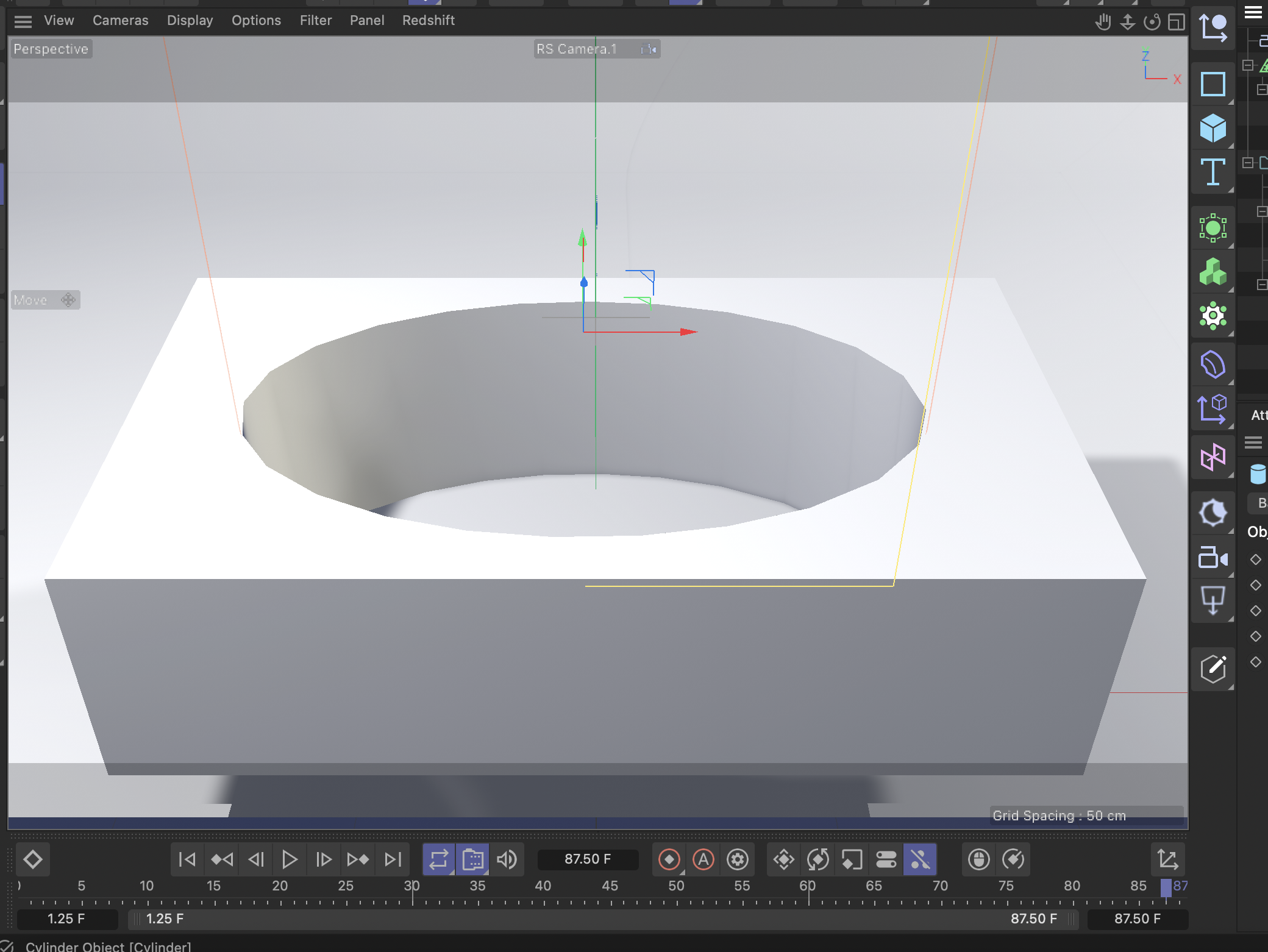 After lots of trial and error, I was successful in using the boole tool. The next challenge was to make the tissue paper come out of the new hole.