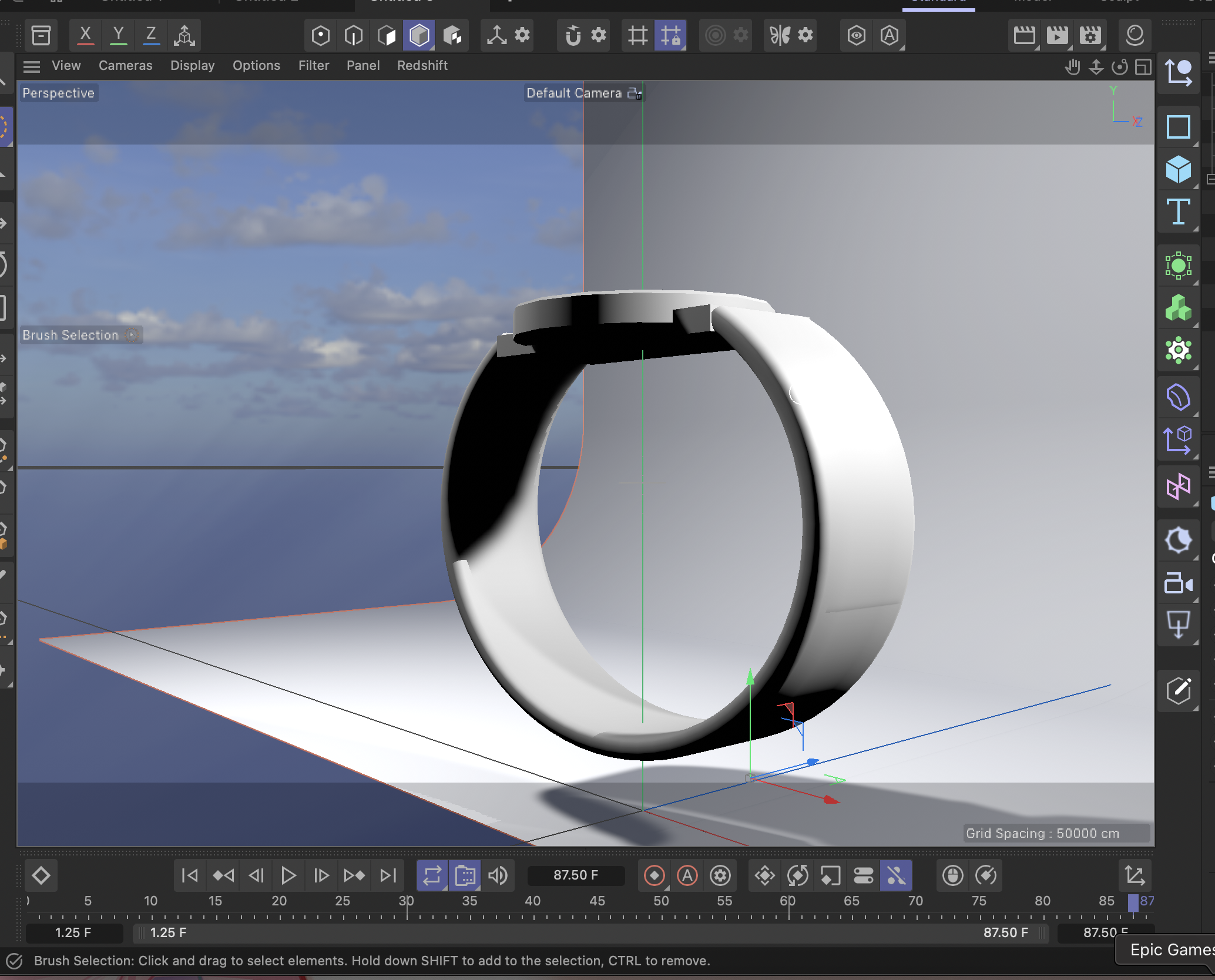 I knew that the watch itself had different materials like glass and leather, so i attempted different ways to show that through texture and color.