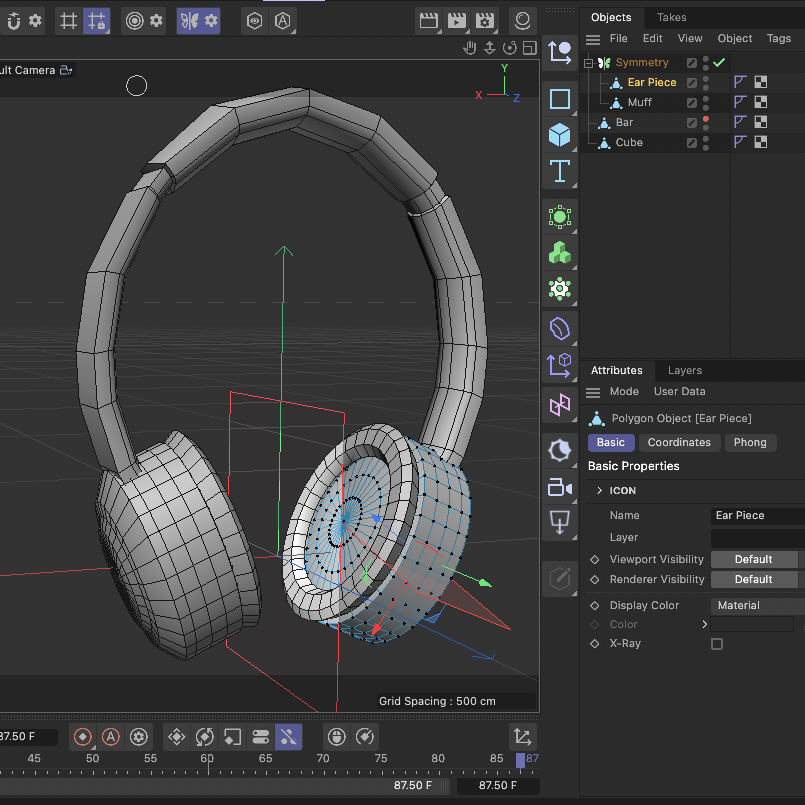 after struggling with it, the form of the headphones slowly took shape.