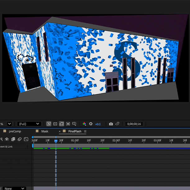 Exploring projection mapping and how to implememnt it onto real-world spaces through Adobe After effects
