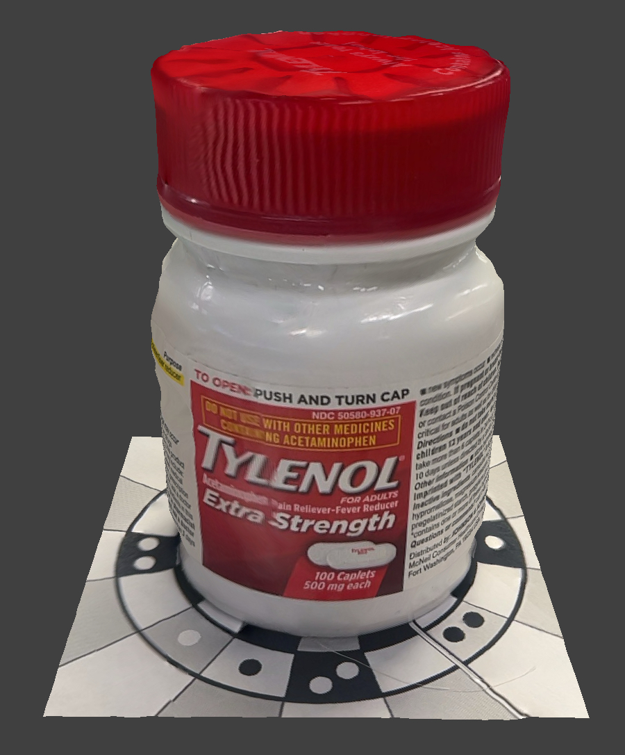 The scan turned out well, considering the restraints of the hardware scanning reflective surfaces.