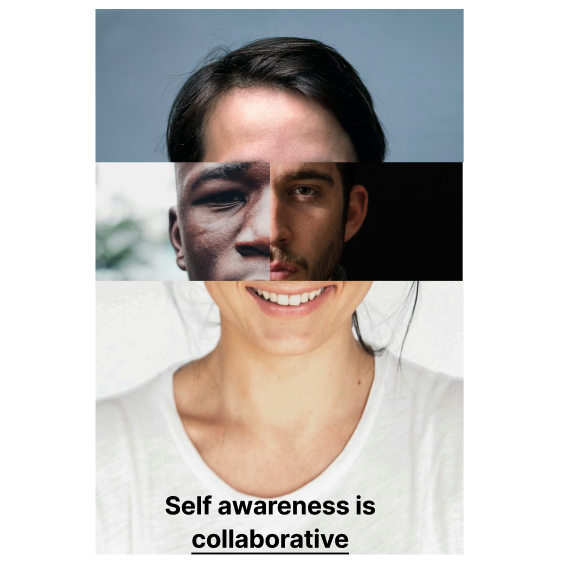 This portrait describes how your self image is built throught the interactions with others.