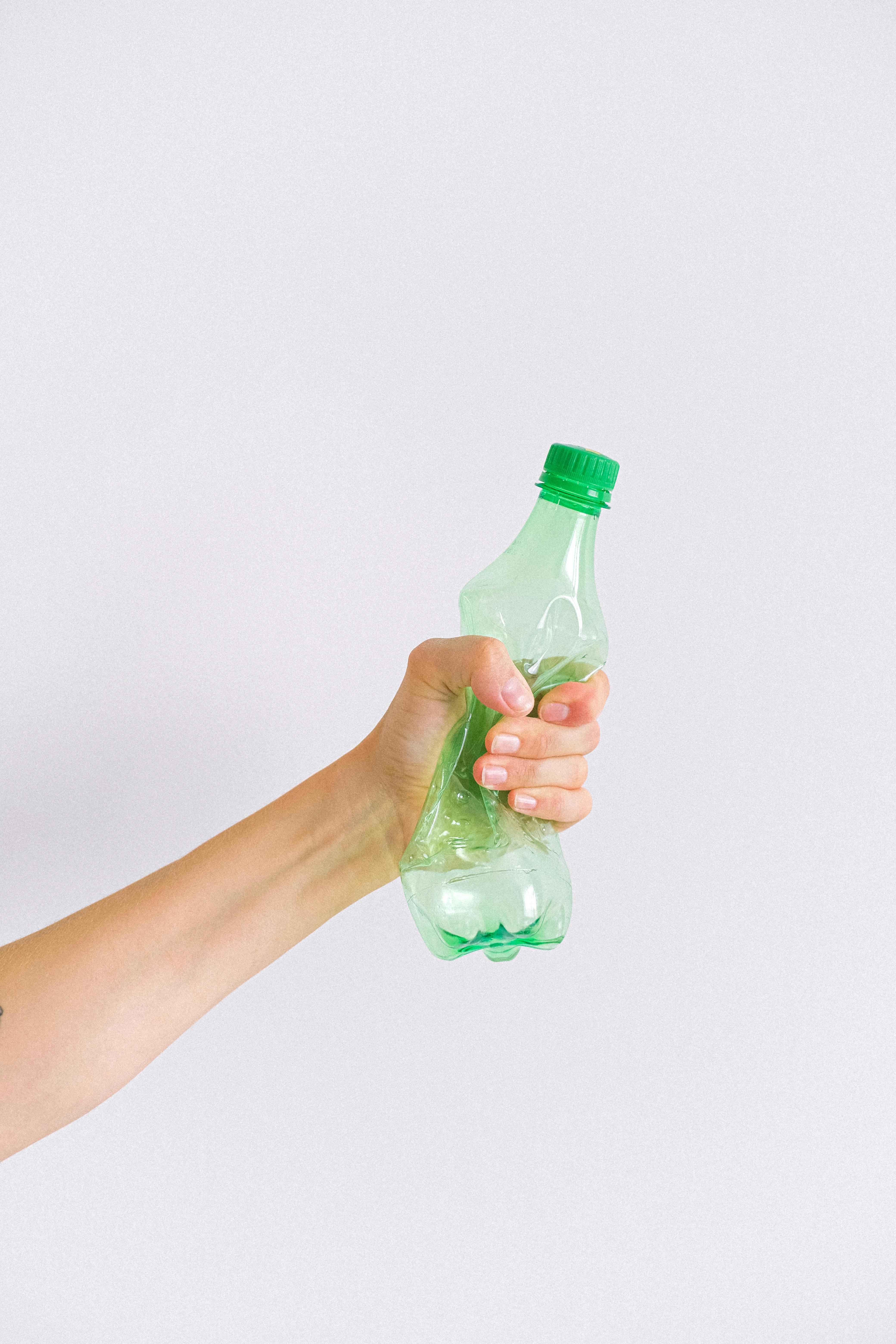 recording of crushing and empty plastic water bottle (Shvets, Pexels, 2020)