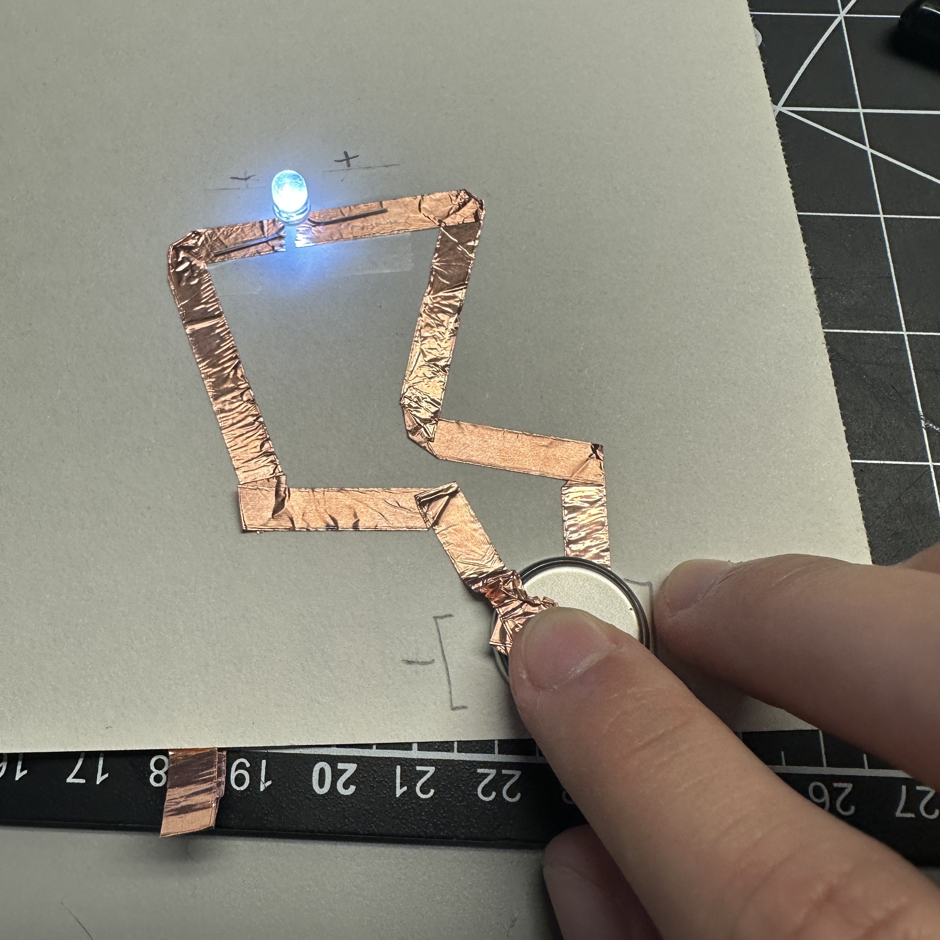 Thinking about soft-circuits and attempting to learn how to sew circuits